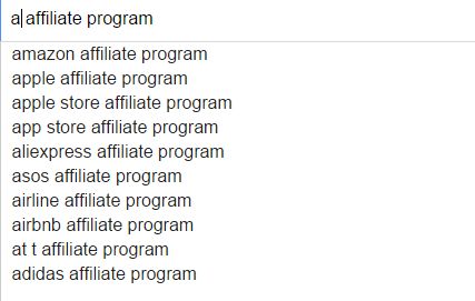 search affiliate program on google 