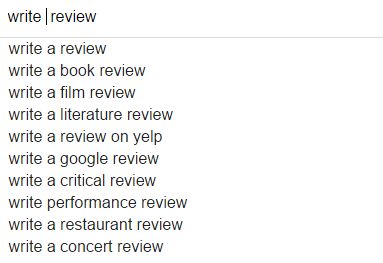 write a review searched on google with alphabet soup