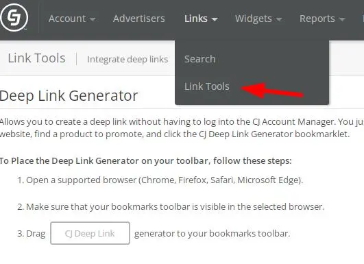 how to make deep affiliate link on cj.com 1