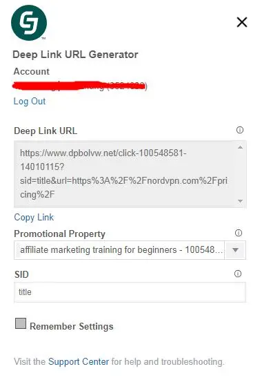 how to make deep affiliate link on cj.com 3