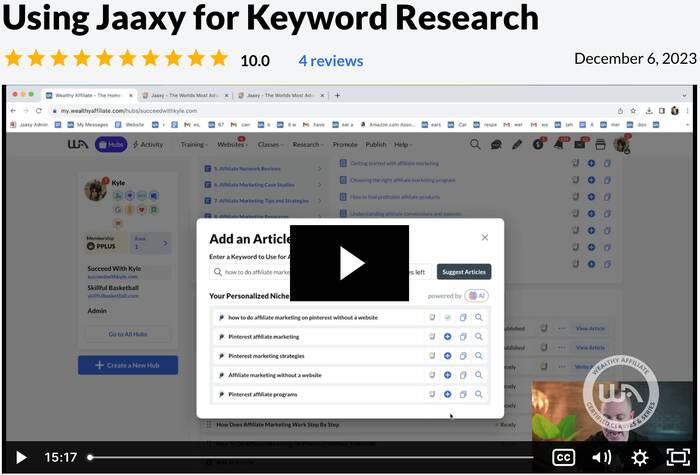 Free Training: How to use Jaaxy for Keyword Research