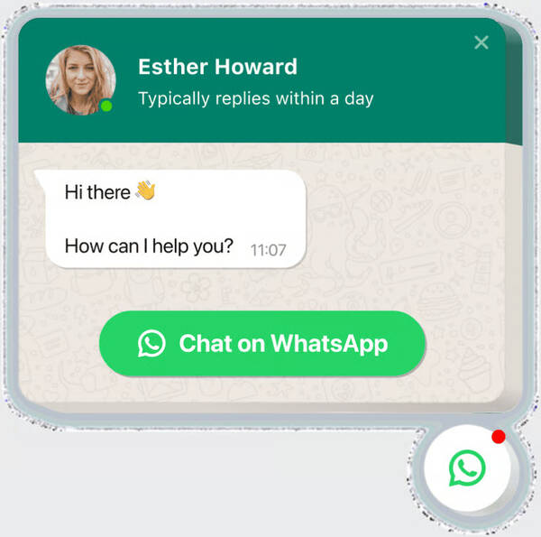 Coding-Free WhatsApp Chat widget for website